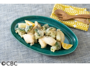 ３分クッキング【たらとブロッコリーのフリット】