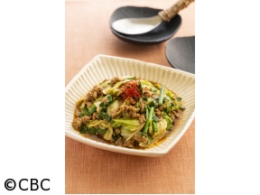 ３分クッキング【春キャベツとにらの担々(タンタン)蒸し】