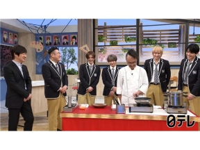 スクール革命！みんなの食べ方調査▼知念が五右衛門パスタ再現