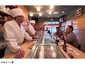 今宵、町寿司で 市川右團次と小粋な一献 浅草 希少北海道トキシラズ＆カラスミ餅