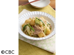 ３分クッキング【みそバタキャベツ肉じゃが】