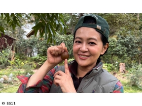 黒谷友香、お庭つくります　理想のくつろぎ空間へ キウイ棚づくり&一人で作る小庭