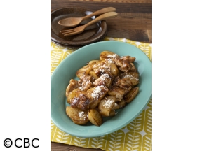 ３分クッキング【チキンとポテトのウスター炒め】