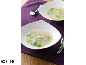 ３分クッキング【白菜と帆立のスープ】