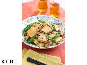 ３分クッキング【凍らせ豆腐と豚ひき肉の中華風煮もの】