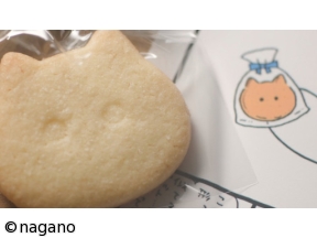 グレーテルのかまど ちいかわの青いリボンのクッキー